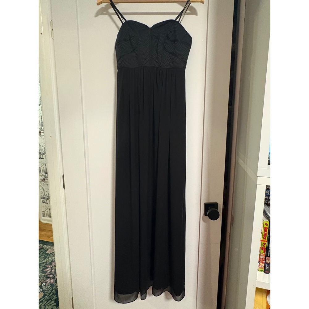 Max and Cleo, Maxi Dress, Black, Size 2, MSRP $158